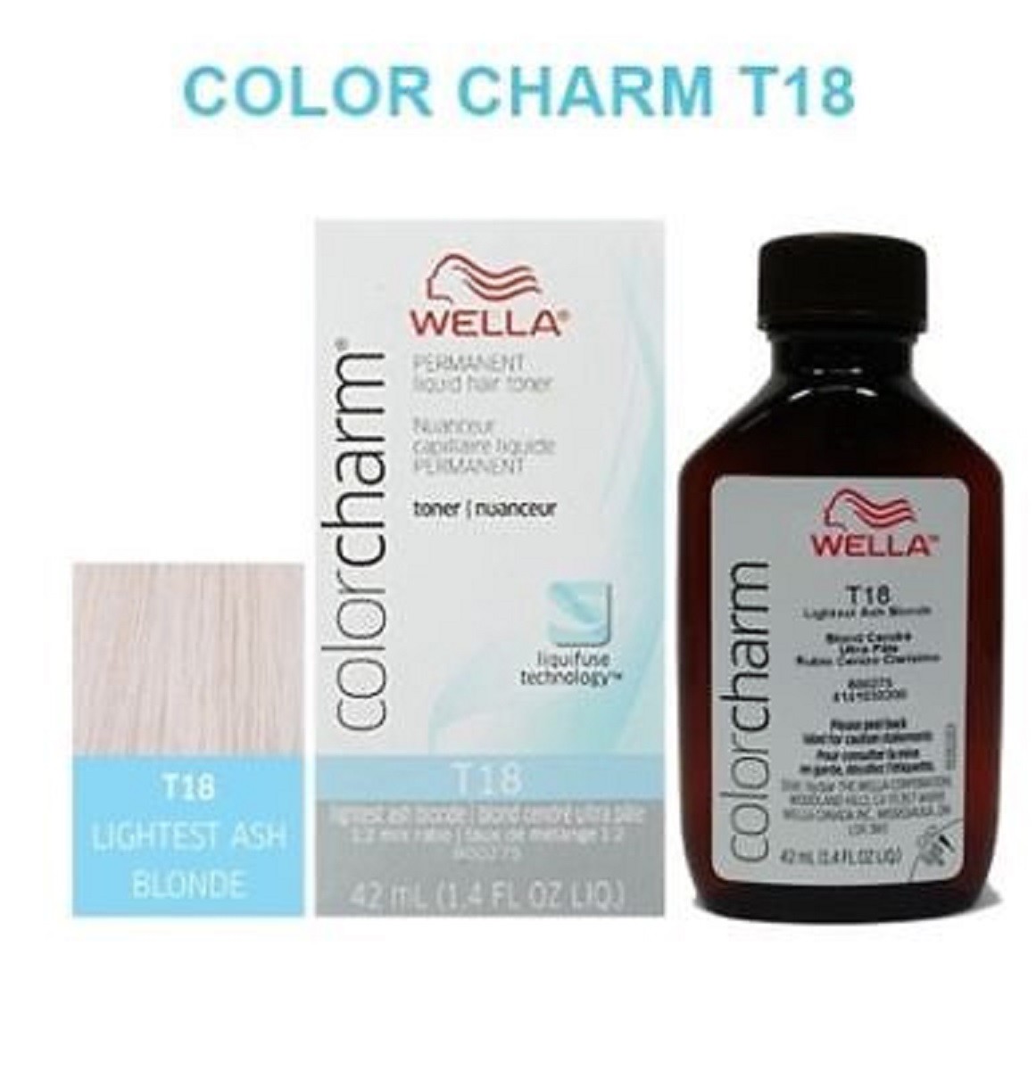 Wella Color Charm Toner T18 Lightest Ash Blonde Hair