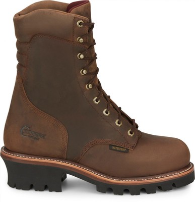 CHIPPEWA CHIPPEWA MEN'S 9" SUPER DNA STEEL TOE WATERPROOF INSULATED LOGGER WORK BOOT BAY