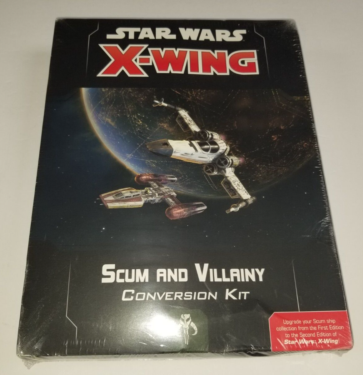 Комплект для преобразования Звездных войн SWZ08 X-Wing в Отбросы и злодейство Запечатанная поврежденная коробка