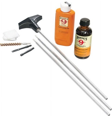 Hoppes Clamshell Kits U22B Cleaning Kit .22 - .225 Caliber W/ Alum Rod Clam E/F
