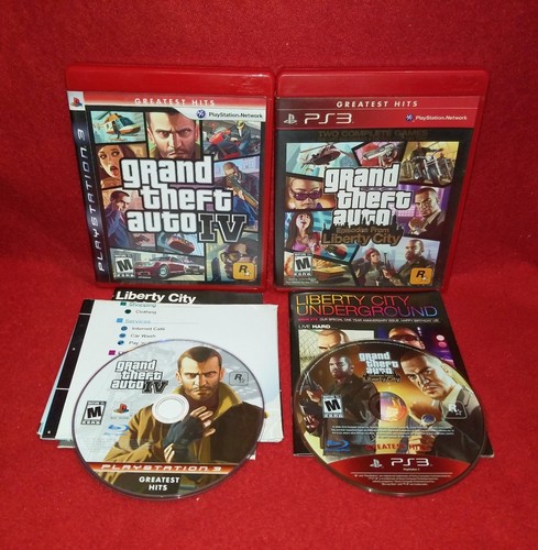 Grand Theft Auto IV & Episodes From Liberty City Lot (Playstation 3 PS3, 2009)
