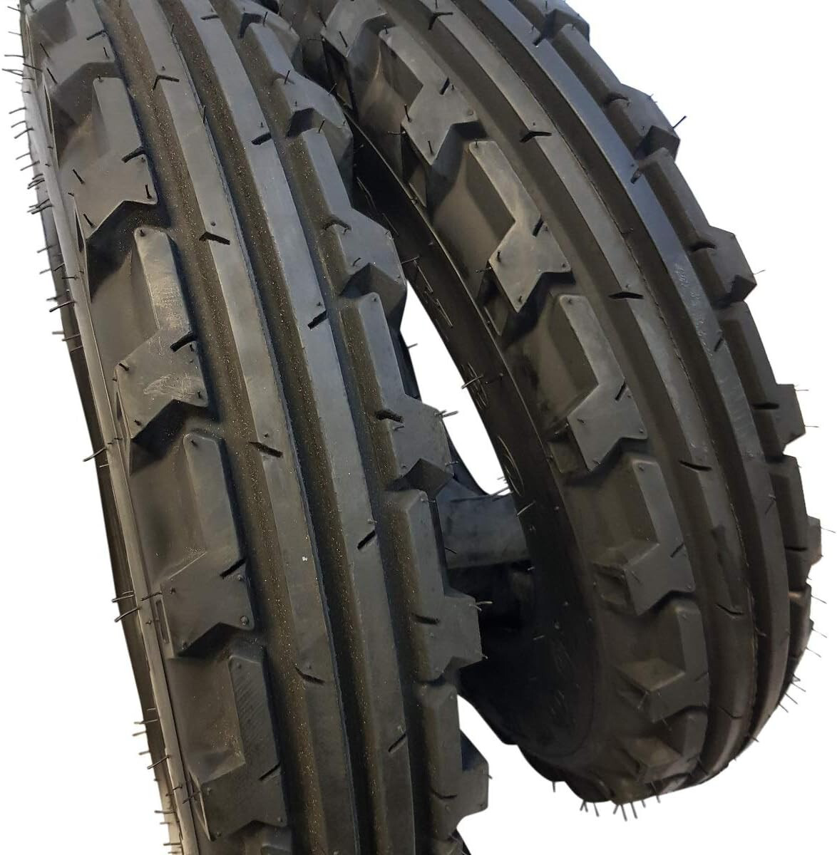 (2 TIRES + 2 TUBES) 7.50-16 8 PLY ROAD CREW KNK30 Farm Tractor Tires 7.50x16
