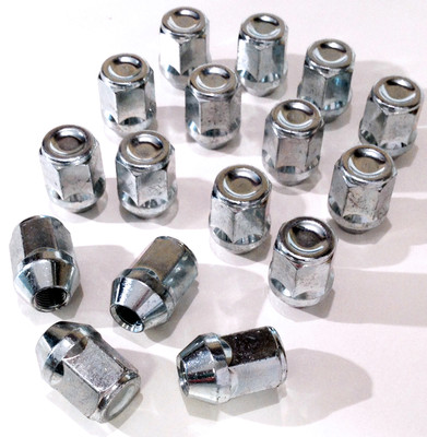 Set of 16 x M12 x 1.25, 21mm Hex, wheel nuts lugs bolts for Nissan Cars