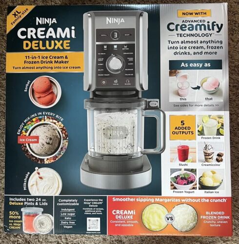 Ninja CREAMi Deluxe 11-in-1 Premium Ice Cream & Frozen Treat Maker - NC501C Ninja CREAMi Deluxe 11-in-1 Premium Ice Cream & Frozen Treat Maker - NC501C