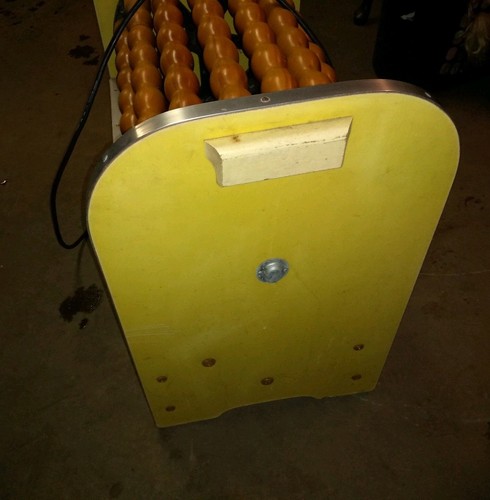 Vintage Sears Raebuck And Co. Wooden Fat Burner Machine Drum Roller RARE