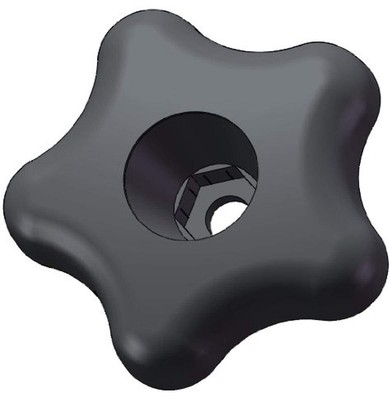 Innovative Components ANH3-HEX5SA- 2.25'' Snap Lock Star Knob hex hole to acce...