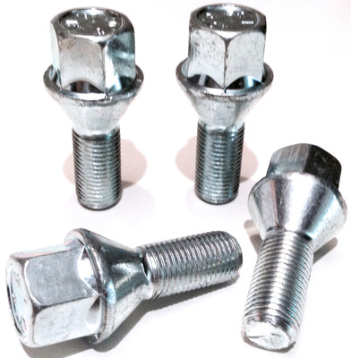 Vauxhall alloy wheel bolts. M12 x 1.5, 27mm thread, 17mm Hex set of 4