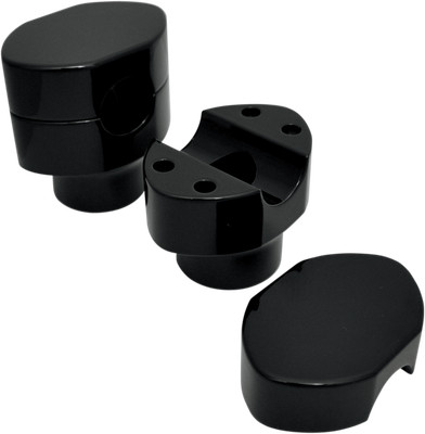 LA CHOPPERS - LA-7410-03B - Risers - Paughco Springer - Black