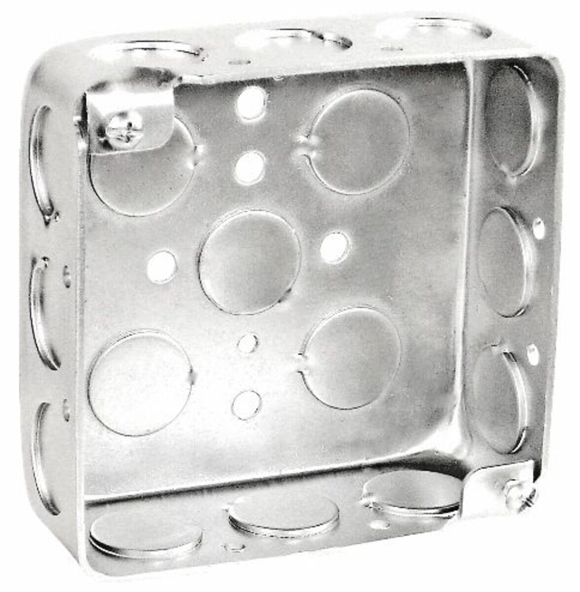 6-PK 4"x1.5" SQUARE ELECTRICAL BOX Galvanized Steel =RACO 190 52151-1/2 4S-1/2