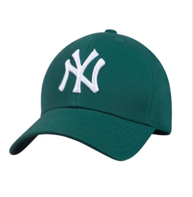 New York Adjustable Baseball Cap  100% Cotton,Factory Model Unisex Cap Green