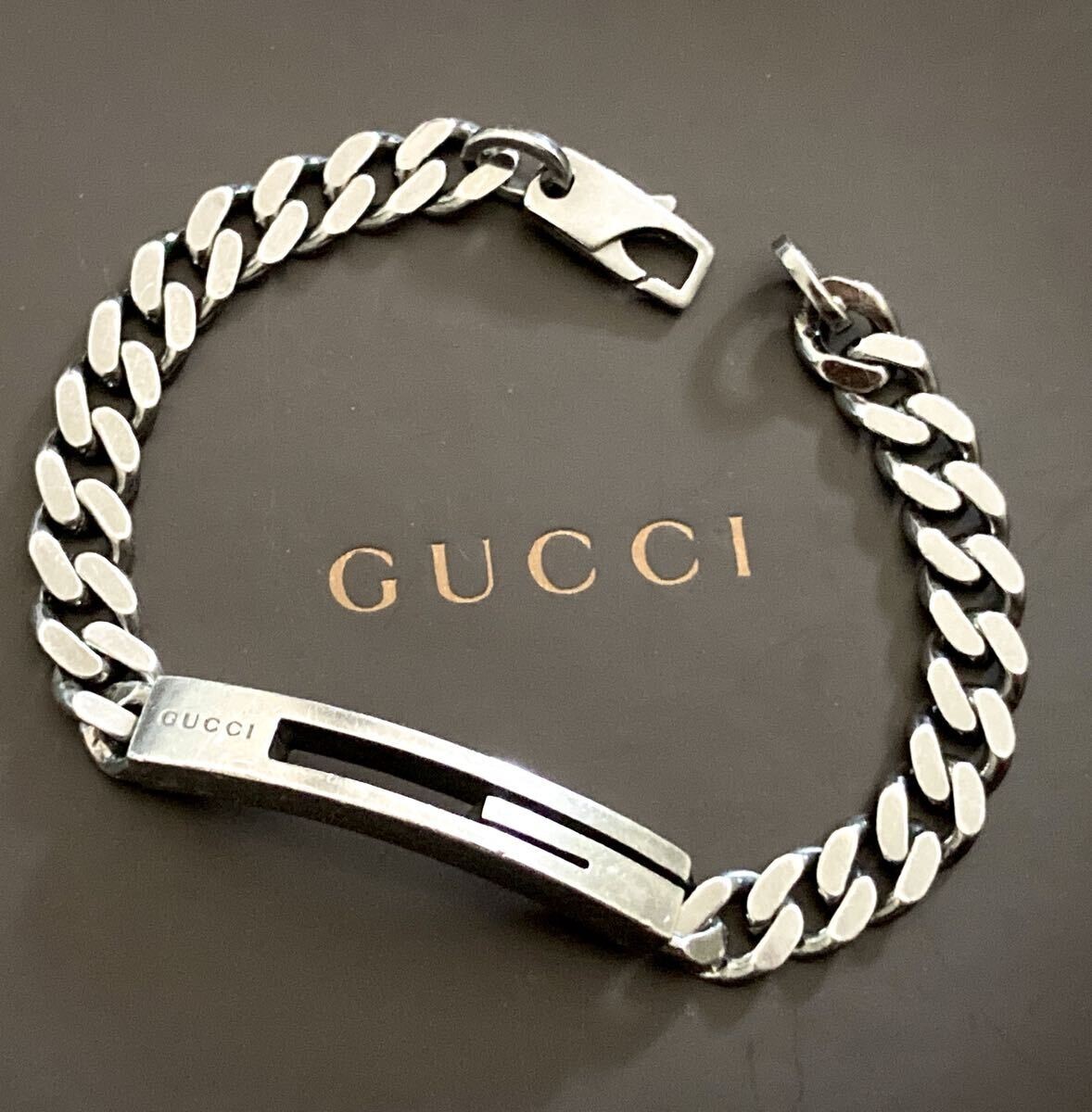 GUCCI infinity bracelet Ag925 グッチ 喜平チェーン GUCCI infinity bracelet Ag925 グッチ 喜平チェーン - メルカリ