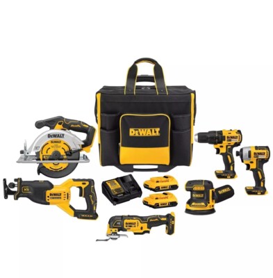 dewalt dckss676d2 20v max brushless cordless 6 tool combo kit set w large bag 175343226685