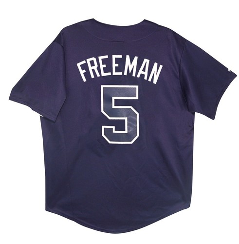Freddie Freeman Atlanta Braves Alternate Navy Blue Jersey