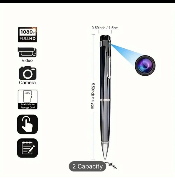 1PCS Hidden Cam Pocket Pen Camera 1080P HD Mini Body Video Recorder DVR Security