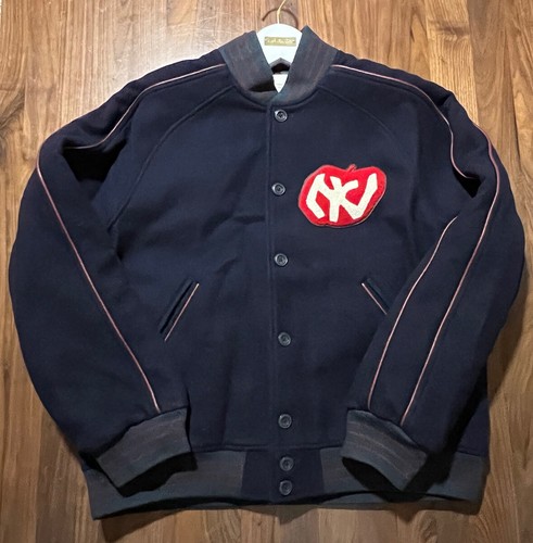 ジャケット・アウター AIME LEON DORE Reversible Varsity Jacket Aime Leon Dore Reversible Varsity Jacket Navy/Cream Men's