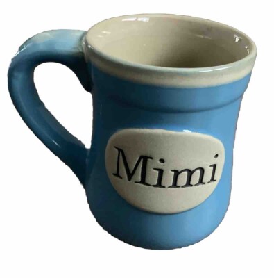 Best Job I ve Ever Had Is A Mimi 18 oz Stoneware Light Blue Mug  Burton +Burton