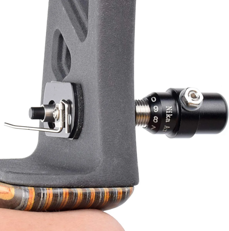 Screw-in Pressure Button Metal Rest Righ
