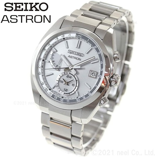 Pre-owned Seiko Astron Sbxy009 Titanium World Time Radio Solar Men`s Watch From Japan