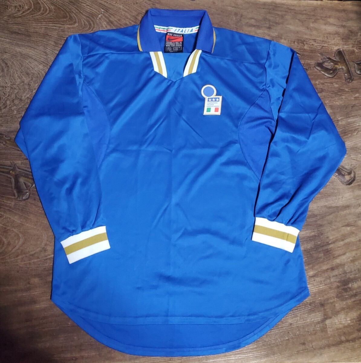 イタリア代表 1996 長袖 ユニフォーム Player Issue MINT ITALY NATIONAL TEAM 1996 XL Shirt Jersey