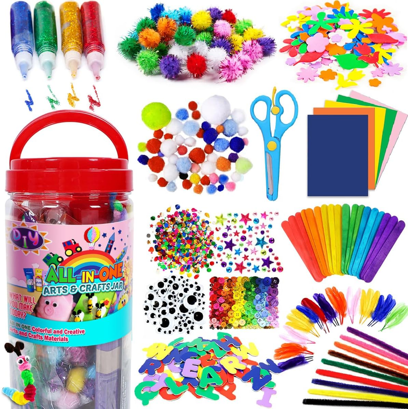 Arts and Crafts Supplies - Christmas Gifts for Kids, Girls, Crafts for Girls 4,