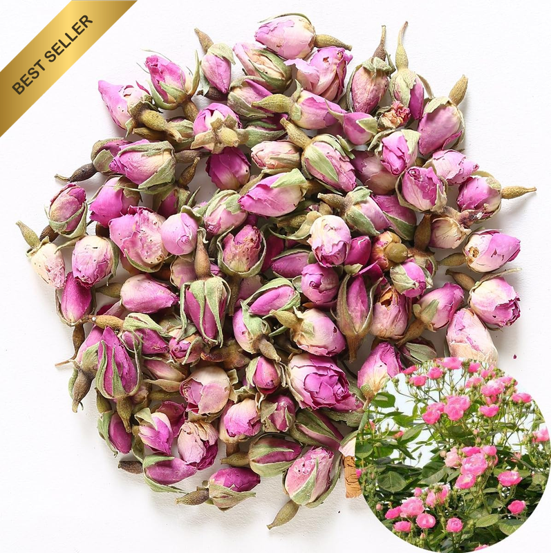 Fragrant Natural Pink Rose Buds Rose Petals Dried Rosa Damascena Wholesale - 2 O