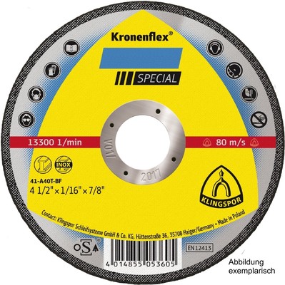Trennscheiben dünn Klingspor INOX/stahl 115x1,0 - 125x1,0 - 180x1,6 -230x1,9