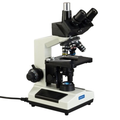 40X-2000X Biological Compound Trinocular Lab Microscope w Replaceable LED Light