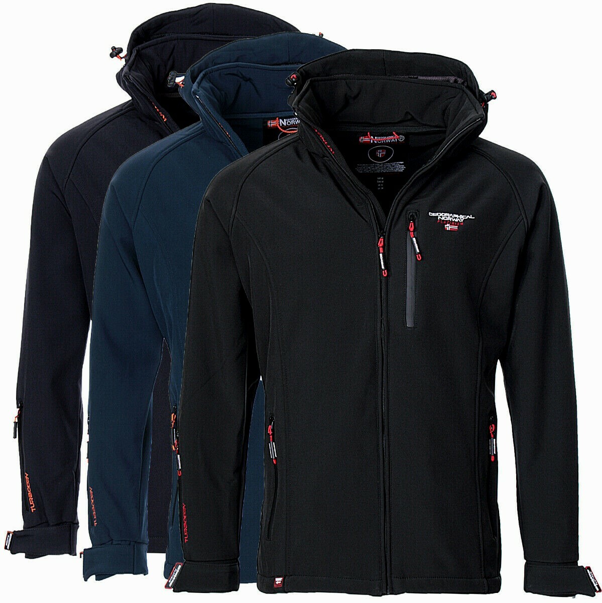 Geographical Norway Herren Softshell Jacke FVB Regenjacke Outdoor Übergangsjacke
