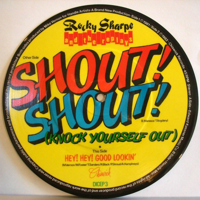 Rocky Sharpe And The Replays Shout! Shout 7'' Vinyl Picture Disc 1982 EX Condit