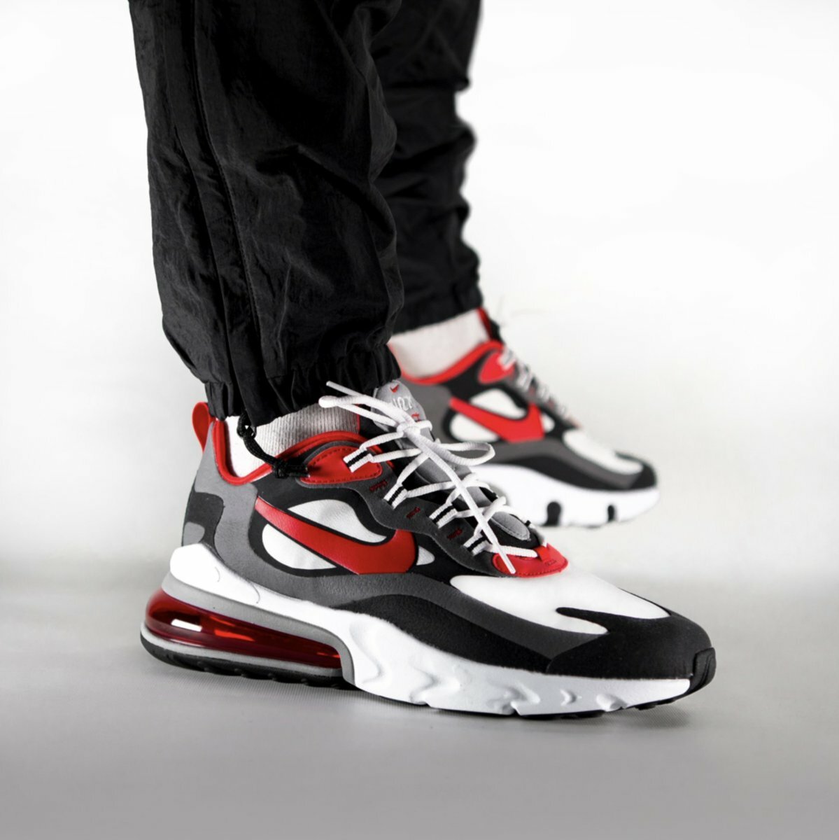 red grey white air max