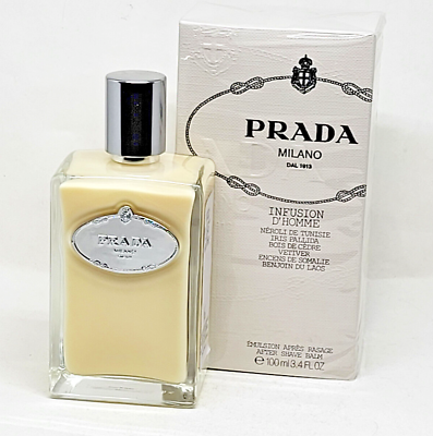 Prada Milano Infusion D'Homme Prada Aftershave Blam for Men 3.4 Oz 100ml  SEALED