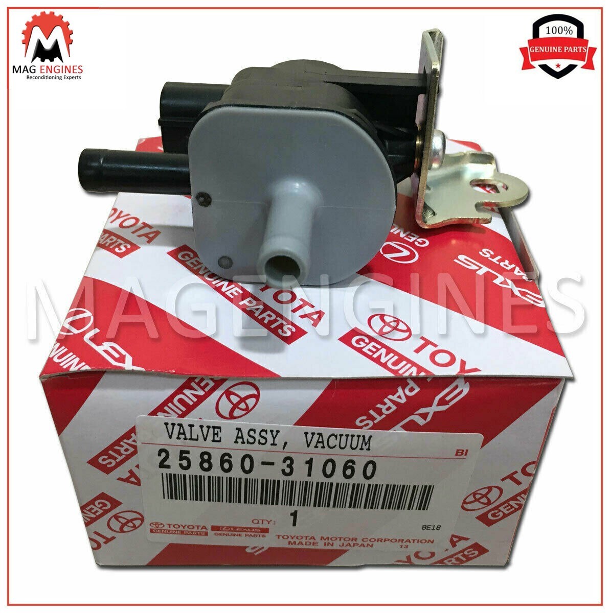 ポー 2586038010 Genuine Toyota VALVE ASSY, VACUUM SWITCHING 25860