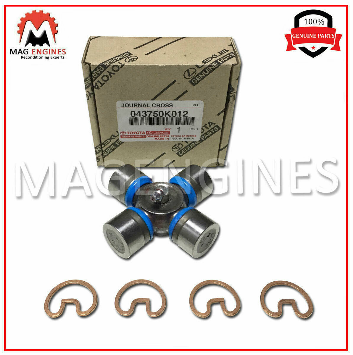 04375-0K012 GENUINE OEM FRONT PROPELLER SHAFT UNIVERSAL JOINT