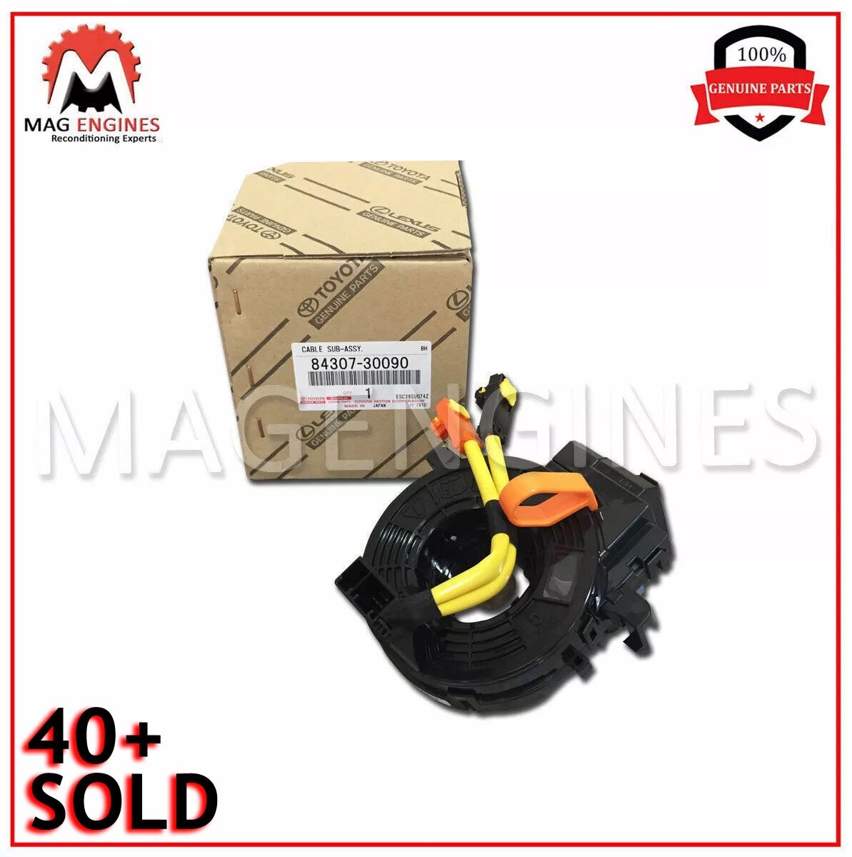 鞘 84307-30090 GENUINE OEM CABLE SUB-ASSY, SPIRAL FOR 4RUNNER