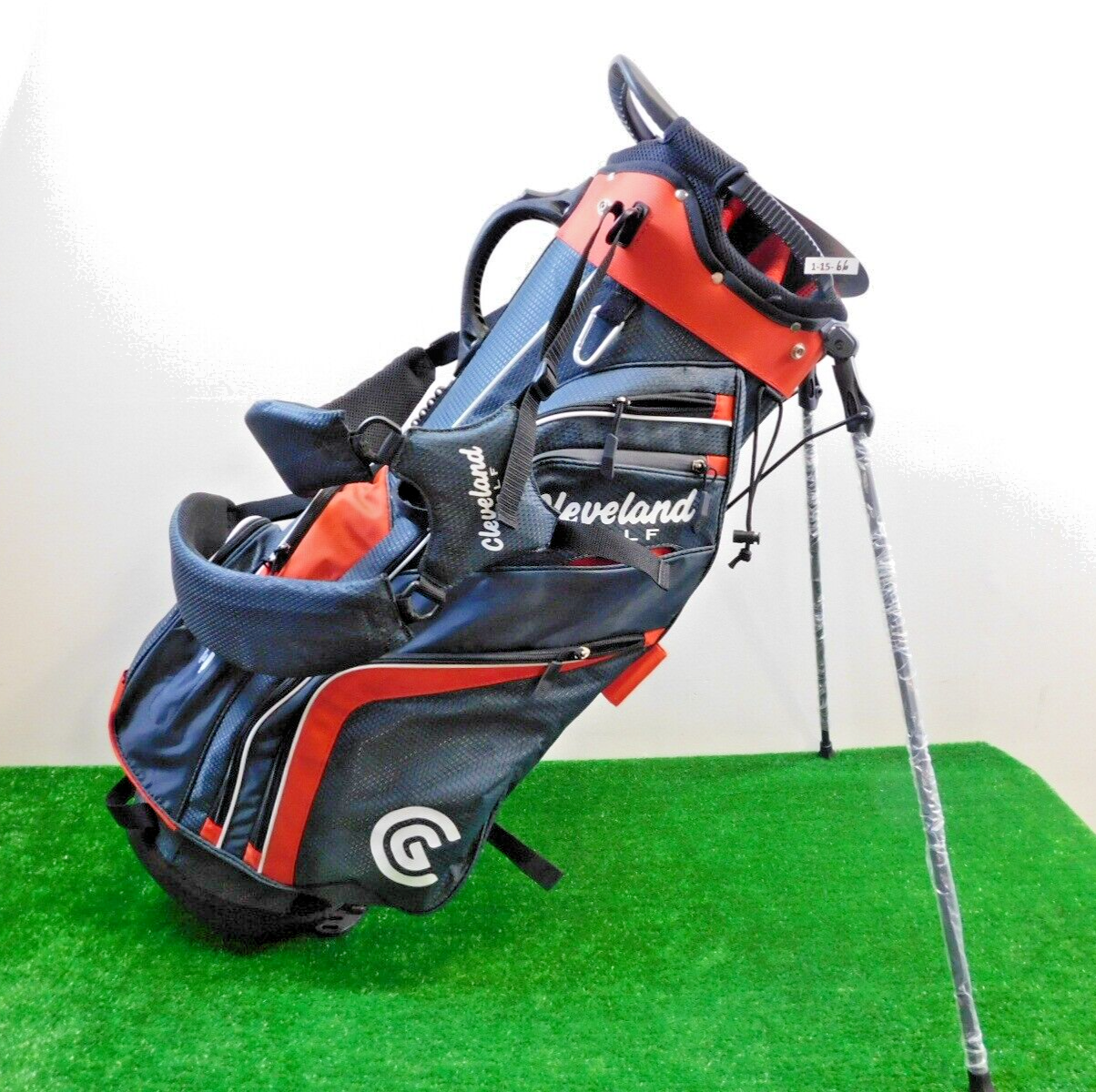 Cleveland Golf Saturday Stand Bag 14-Way Top  Red/Black/Whit