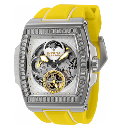 Pre-owned Invicta Reserve S1 Rally Diablo Men 51mm Dual Time Automatic Crystal Watch 43420