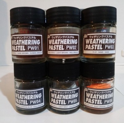 Gunze Sangyo Mr Hobby PP101 PP102 Weathering pastel sets 1 2.