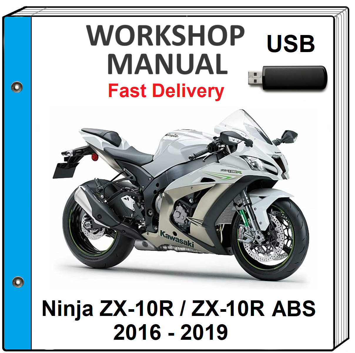 Kawasaki カワサキ Ninja ZX-10R  サービスマニュアル Service Manual Kawasaki 2017 Ninja ZX-10R Repair
