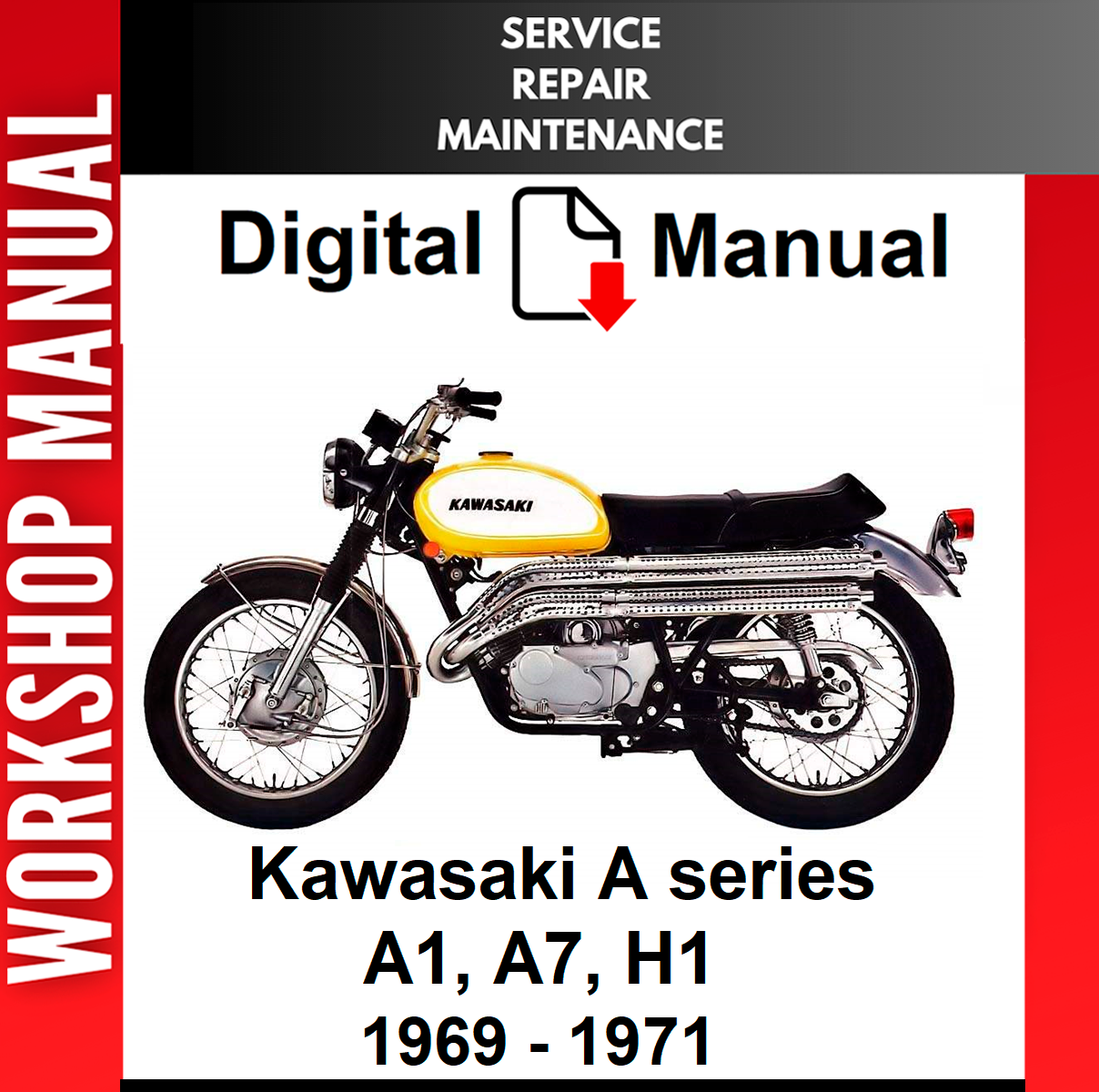 Workshop Mu!! : designing from 1970 and… KAWASAKI A SERIES A1 A7 H1 1969 1970 1971 SERVICE REPAIR
