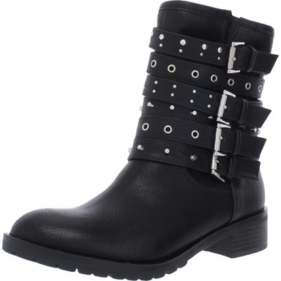 Fergalicious by Fergie Womens Fantom Faux Leather Mid-Calf Boots Shoes BHFO 0767