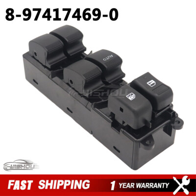 1x LHD Side Electric Window Master Control Switch 8-97417469-0 Fits Isuzu D-MAX 