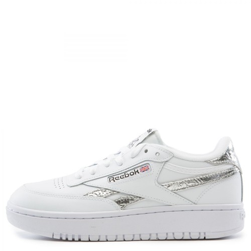 

Женские двойные кроссовки Reebok Club C, размер 8,5, повседневная обувь, белые кроссовки #541, Белый, Reebok Club C Double
