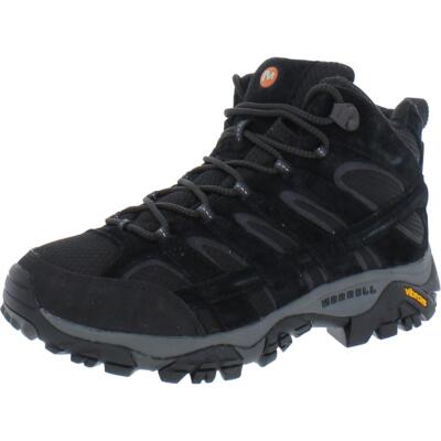 Merrell Mens Moab 2 Vent Black Suede Hiking Boots Shoes 14 Medium (D) BHFO 5836