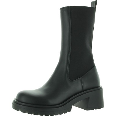 Женские нерешительные черные сапоги до середины икры Steve Madden Shoes 5 Medium (B,M) BHFO 4433