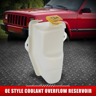 ДЛЯ 91-01 JEEP CHEROKEE COMANCHE OE STYLE БАЧОК ПЕРЕЛИВНОГО БАЧКА ОХЛАЖДАЮЩЕЙ ЖИДКОСТИ + КРЫШКА