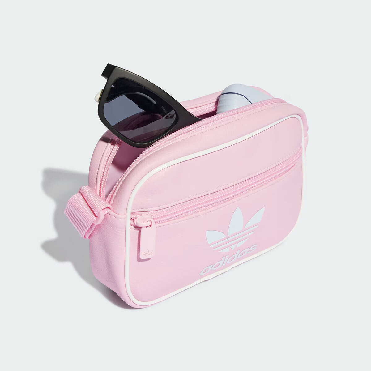 New Adidas Original ADICOLOR MINI AIRLINER BAG PINK / WHITE