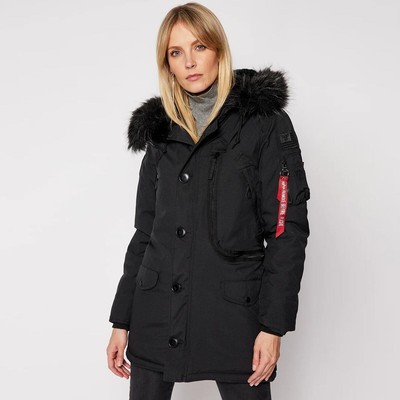 Pre-owned Alpha Industries Wmns Polar Jacket Women Black