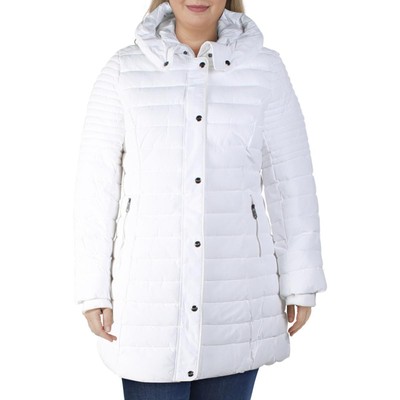 

Nanette Nanette Lepore женский белый пуховик миди верхняя одежда плюс  BHFO 8775