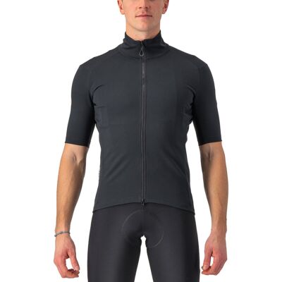 Джерси Castelli Perfetto RoS 2 Wind с короткими рукавами — мужской светло-черный, S