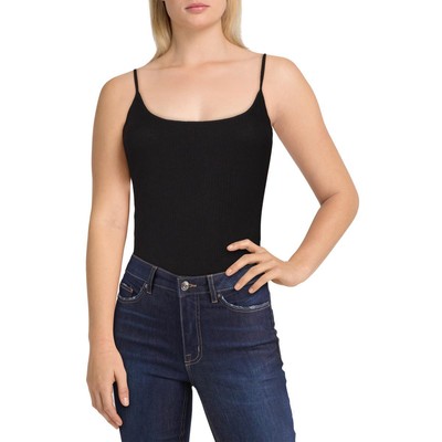 Женское черное боди без рукавов в рубчик и полоску Wild Honey, S BHFO 6493